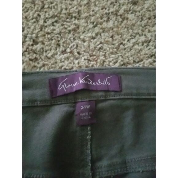 Gloria Vanderbilt Amanda Slimming Jeans Women sz 24W Short Gray‎ Stretch Pants - Picture 14 of 14